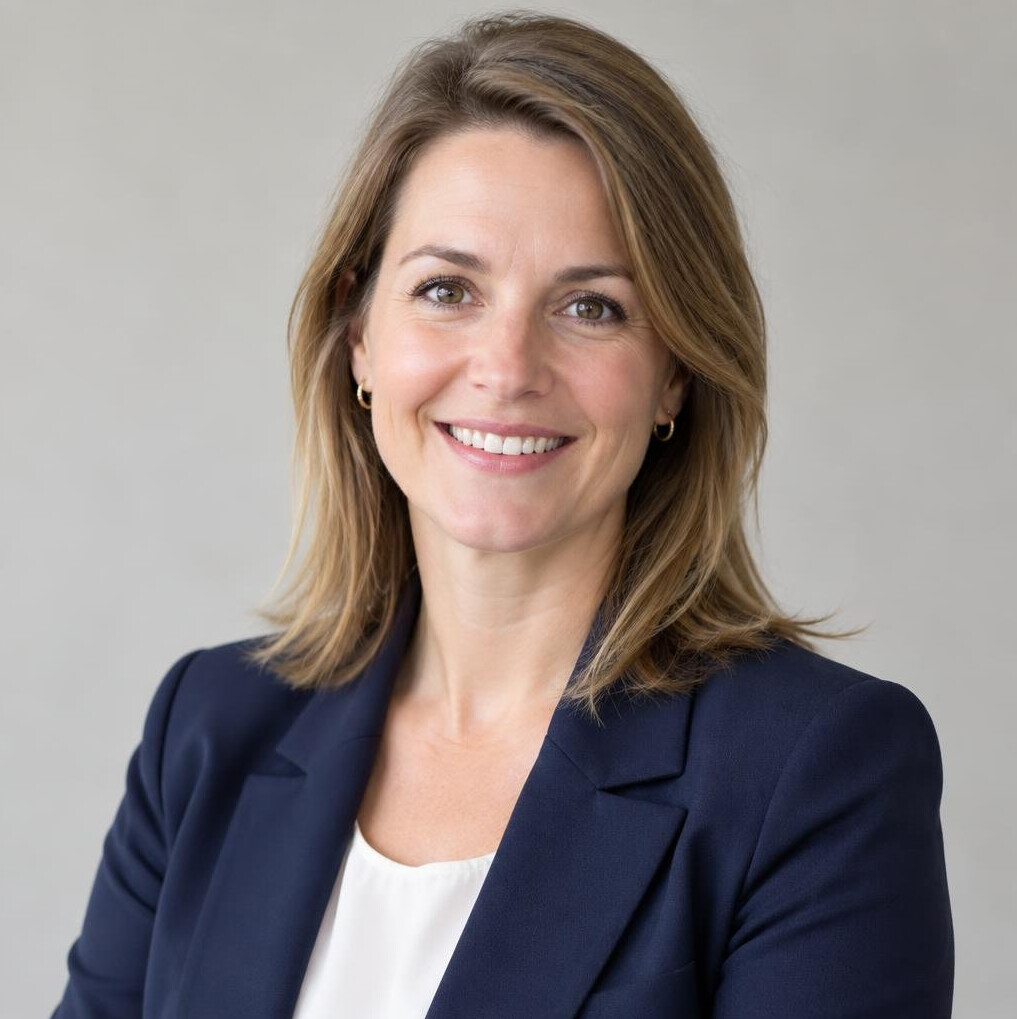 Portrait of a smiling woman consultant